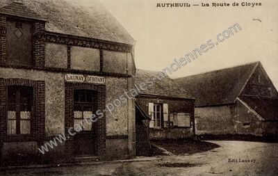 Carte postale ancienne La Route de Cloyes — Autheuil (Eure-et-Loir)