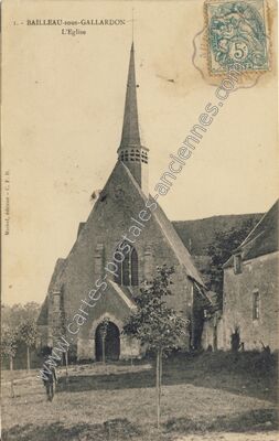 Carte postale ancienne Bailleau sous Gallardon — Bailleau-Armenonville (Eure-et-Loir)
