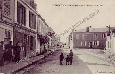 Carte postale ancienne Pont sous Gallardon — Bailleau-Armenonville (Eure-et-Loir)