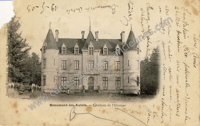 Carte postale ancienne Château de l'Ozanne — Beaumont-les-Autels (Eure-et-Loir)