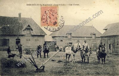 Carte postale ancienne Bercheres la Maingot — Berchères-Saint-Germain (Eure-et-Loir)