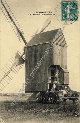 Carte postale ancienne Hombieres — Beauvilliers (Eure-et-Loir)