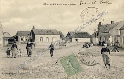 Carte postale ancienne Vieil Allonnes — Beauvilliers (Eure-et-Loir)