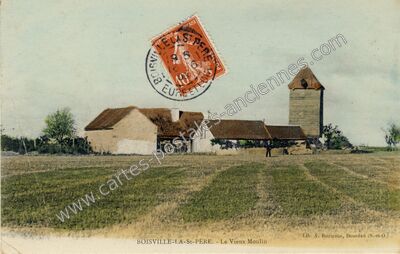 Carte postale ancienne Le Vieux Moulin — Boisville-la-Saint-Père (Eure-et-Loir)