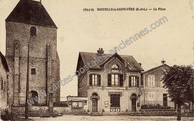 Carte postale ancienne La Place — Boisville-la-Saint-Père (Eure-et-Loir)