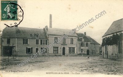 Carte postale ancienne La Place — Boisville-la-Saint-Père (Eure-et-Loir)