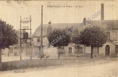 Carte postale ancienne La Place — Boisville-la-Saint-Père (Eure-et-Loir)