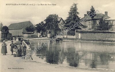 Carte postale ancienne La Mare du Bout-Neuf — Boisville-la-Saint-Père (Eure-et-Loir)