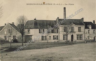 Carte postale ancienne La Place — Boisville-la-Saint-Père (Eure-et-Loir)
