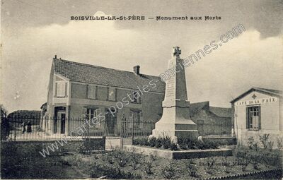 Carte postale ancienne Monument aux Morts — Boisville-la-Saint-Père (Eure-et-Loir)