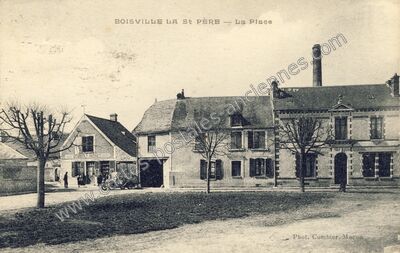 Carte postale ancienne La Place — Boisville-la-Saint-Père (Eure-et-Loir)