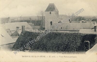 Carte postale ancienne Vue Panoramique — Boisville-la-Saint-Père (Eure-et-Loir)
