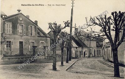 Carte postale ancienne Rue du Bout-Neuf — Boisville-la-Saint-Père (Eure-et-Loir)