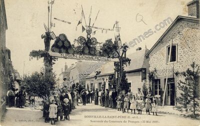 Carte postale ancienne UNION.COMMERCIALE — Boisville-la-Saint-Père (Eure-et-Loir)