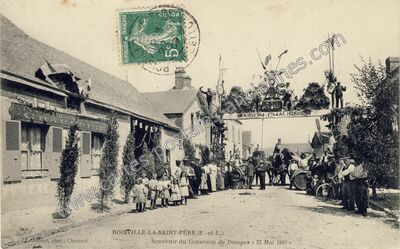 Carte postale ancienne Maison Chaussier — Boisville-la-Saint-Père (Eure-et-Loir)