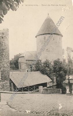 Carte postale ancienne Tour du Roi ou Prison — Bonneval (Eure-et-Loir)