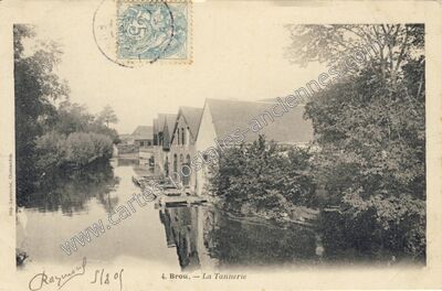 Carte postale ancienne La Tannerie — Brou (Eure-et-Loir)