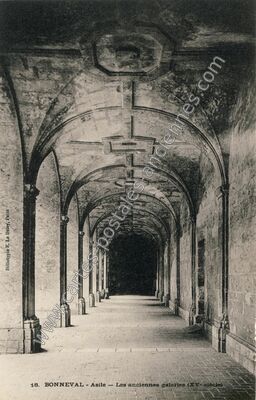 Carte postale ancienne Asile - Les anciennes galeries (XV- siècle) — Bonneval (Eure-et-Loir)