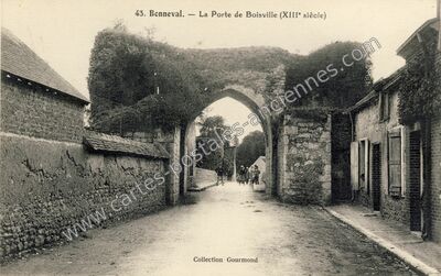 Carte postale ancienne La Porte de Boisville (XIII° siècle) — Bonneval (Eure-et-Loir)