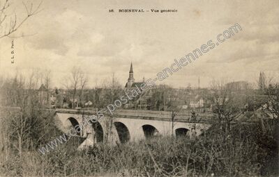 Carte postale ancienne Vue générale — Bonneval (Eure-et-Loir)