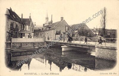 Carte postale ancienne Le Pont d'Hérisson — Bonneval (Eure-et-Loir)