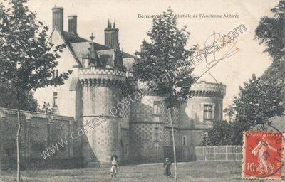 Carte postale ancienne Abbatiale de l'Ancienne Abbaye — Bonneval (Eure-et-Loir)