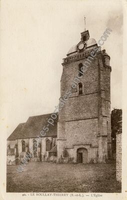 Carte postale ancienne L'Eglise — Le Boullay-Thierry (Eure-et-Loir)