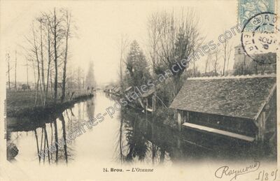 Carte postale ancienne L'Ozanne — Brou (Eure-et-Loir)