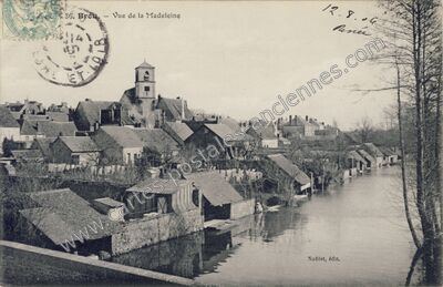 Carte postale ancienne Vue de la Madeleine — Brou (Eure-et-Loir)