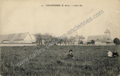 Carte postale ancienne Côté Est — Champseru (Eure-et-Loir)
