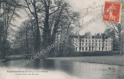 Carte postale ancienne Chateau de Charbonnieres — Charbonnières (Eure-et-Loir)