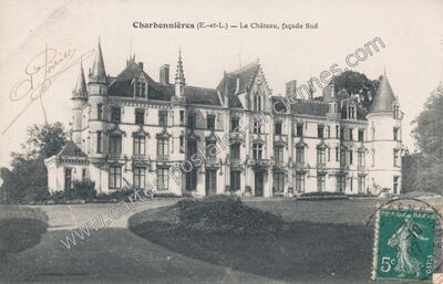 Carte postale ancienne Chateau de Charbonnieres — Charbonnières (Eure-et-Loir)