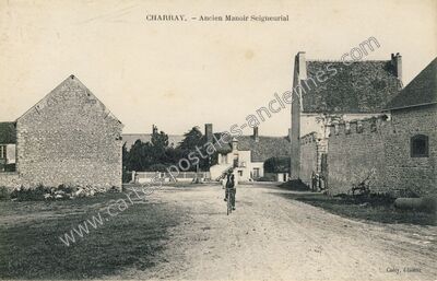 Carte postale ancienne Ancien Manoir Seigneurial — Charray (Eure-et-Loir)