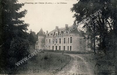 Carte postale ancienne Le Château — Charray (Eure-et-Loir)