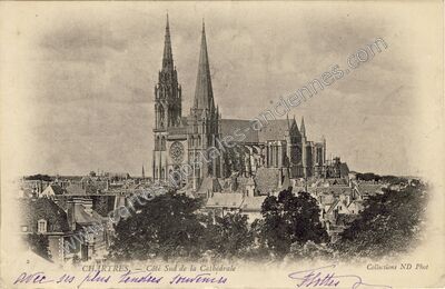 Carte postale ancienne Cathedrale de Chartres — Chartres (Eure-et-Loir)