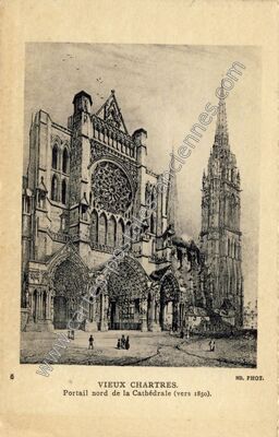 Carte postale ancienne Cathedrale de Chartres — Chartres (Eure-et-Loir)