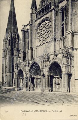 Carte postale ancienne Cathedrale de Chartres — Chartres (Eure-et-Loir)