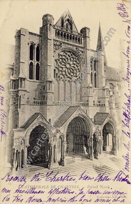 Carte postale ancienne Cathedrale de Chartres — Chartres (Eure-et-Loir)