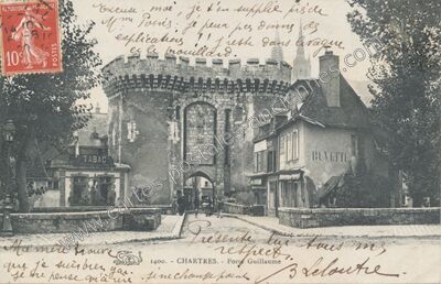 Carte postale ancienne Porte Guillaume — Chartres (Eure-et-Loir)