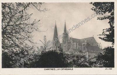 Carte postale ancienne La Cathédrale — Chartres (Eure-et-Loir)