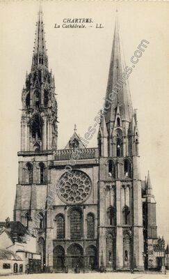 Carte postale ancienne La Cathédrale — Chartres (Eure-et-Loir)