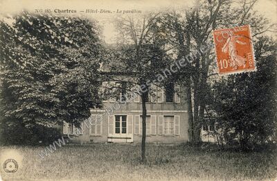 Carte postale ancienne Hôtel-Dieu. - Le pavillon — Chartres (Eure-et-Loir)