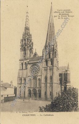 Carte postale ancienne La Cathédrale — Chartres (Eure-et-Loir)