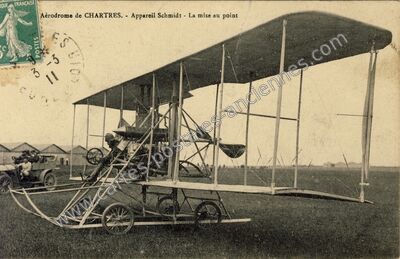 Carte postale ancienne Appareil Schmidt - La mise au point — Chartres (Eure-et-Loir)