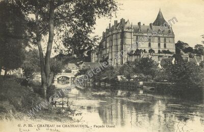 Carte postale ancienne Château de Chateaudun - Façade Ouest — Châteaudun (Eure-et-Loir)