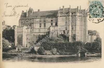 Carte postale ancienne Le Château (facade Nord) — Châteaudun (Eure-et-Loir)