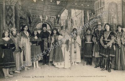 Carte postale ancienne Cloyes 1919 — Cloyes sur le Loir (Eure-et-Loir)
