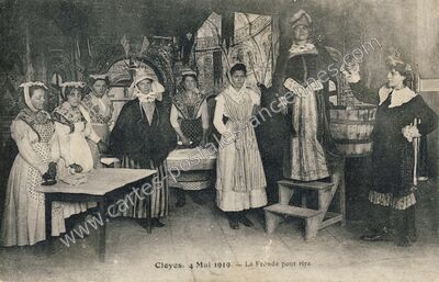 Carte postale ancienne Cloyes 1919 — Cloyes sur le Loir (Eure-et-Loir)