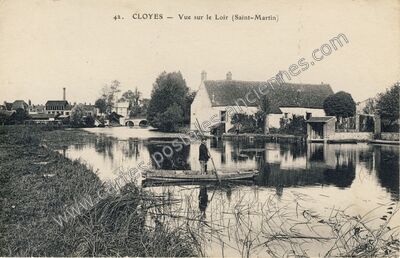 Carte postale ancienne Cloyes — Cloyes sur le Loir (Eure-et-Loir)