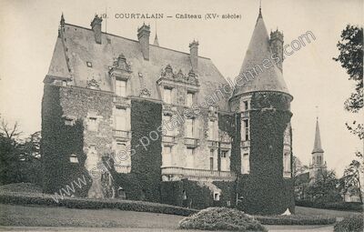 Carte postale ancienne Château (XVe siècle) — Courtalain (Eure-et-Loir)